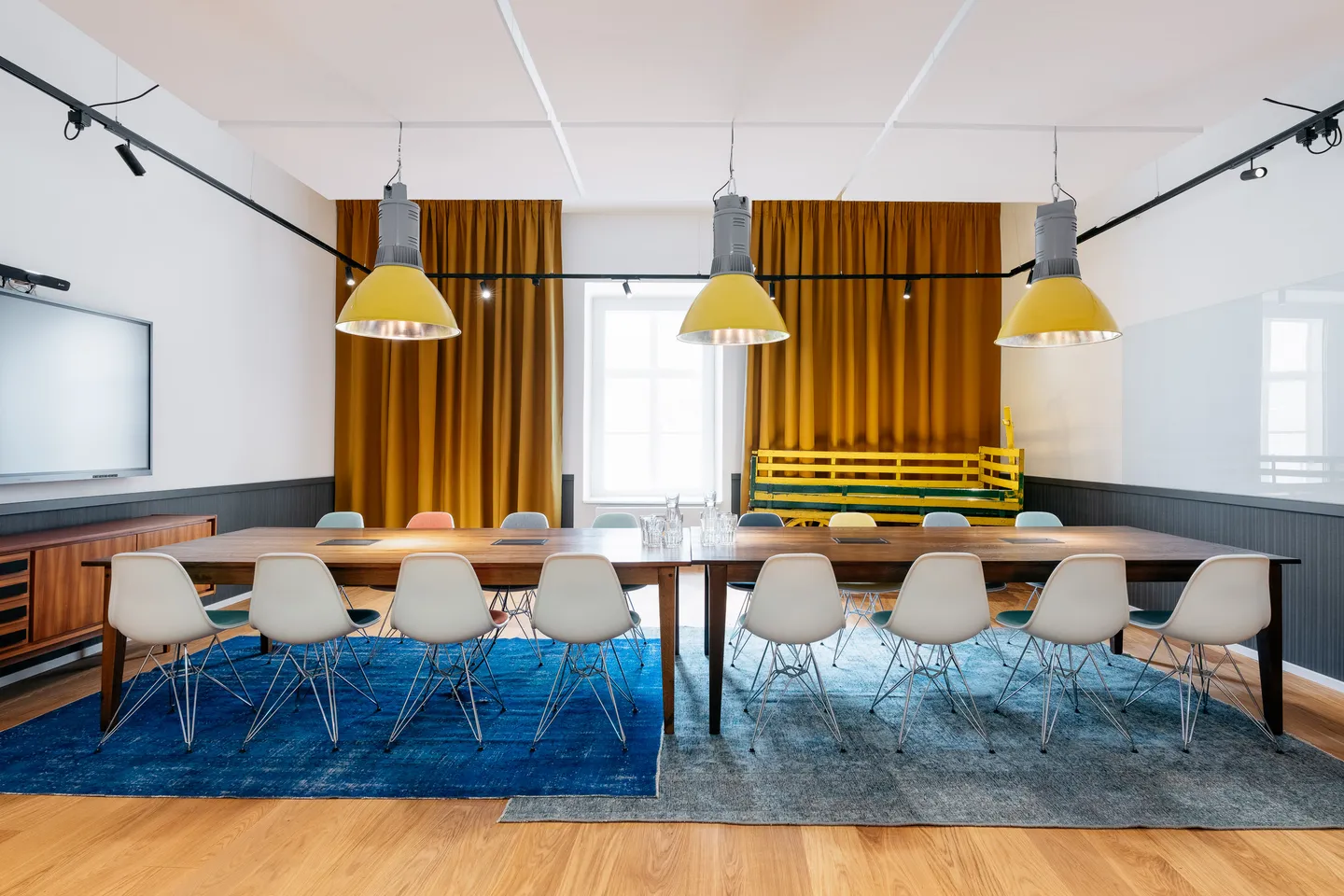 Workshop room with a conference table